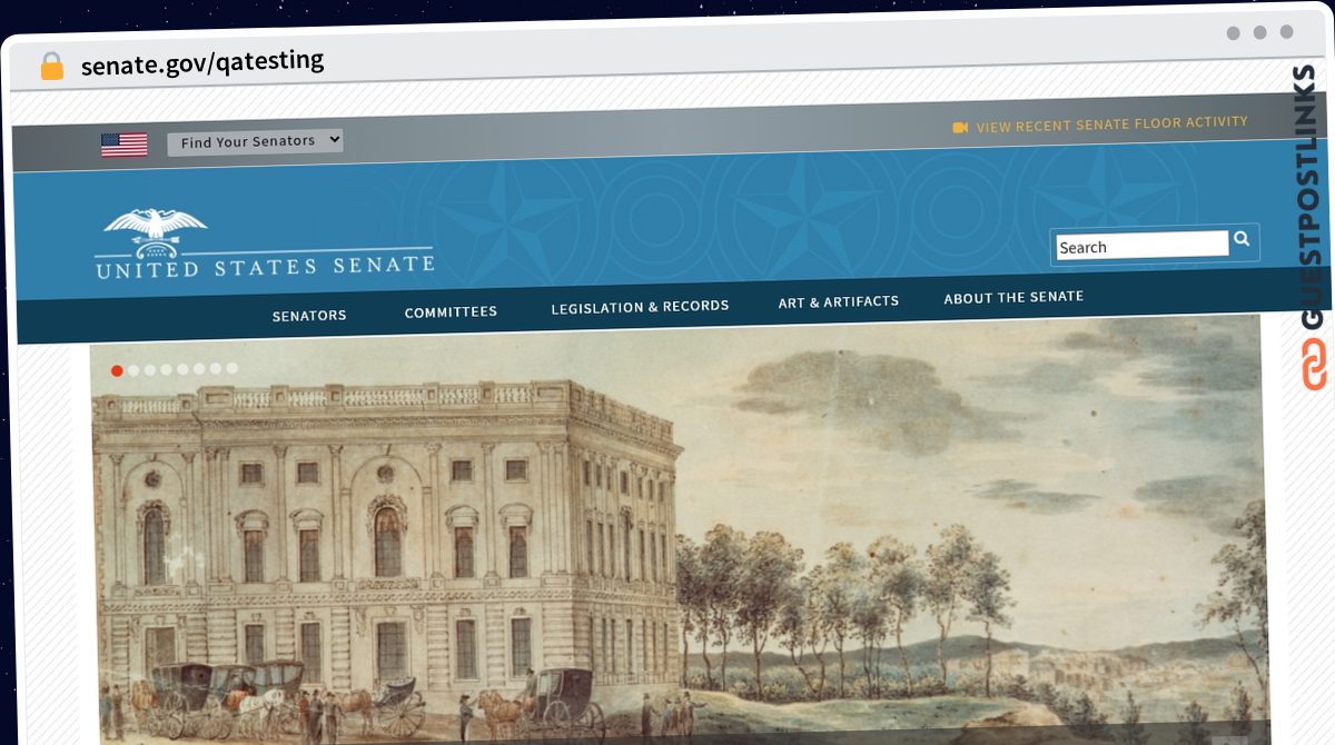 Publish Guest Post on senate.gov/qatesting