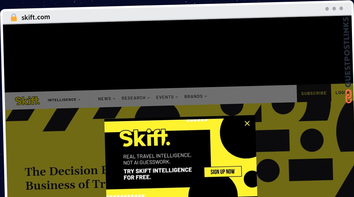 Publish Guest Post on skift.com