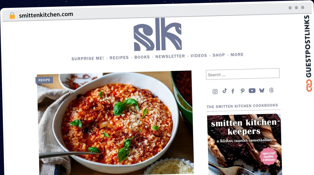 Publish Guest Post on smittenkitchen.com
