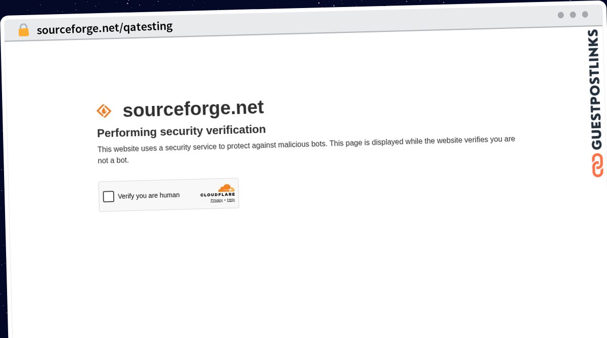 Publish Guest Post on sourceforge.net/qatesting