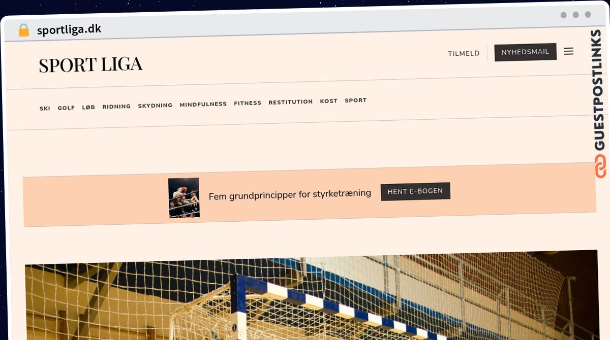 Publish Guest Post on sportliga.dk