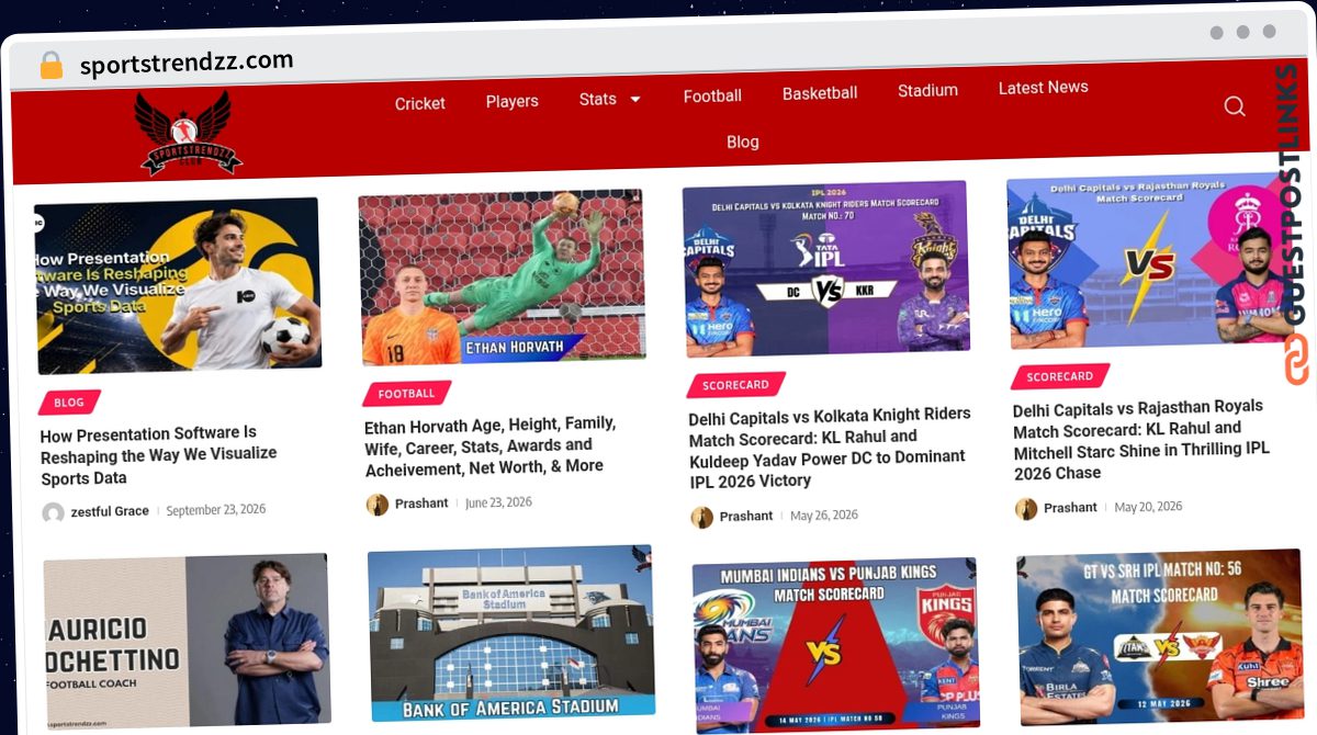 Publish Guest Post on sportstrendzz.com