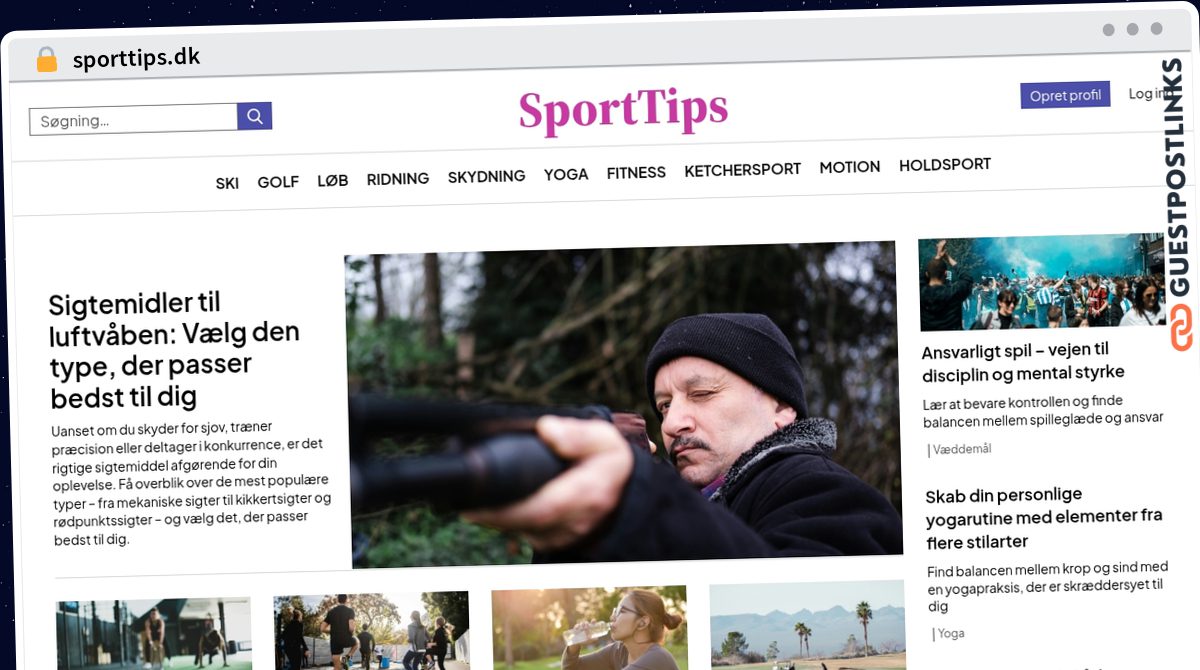 Publish Guest Post on sporttips.dk