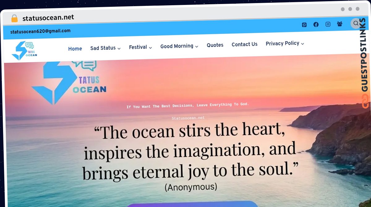 Publish Guest Post on statusocean.net