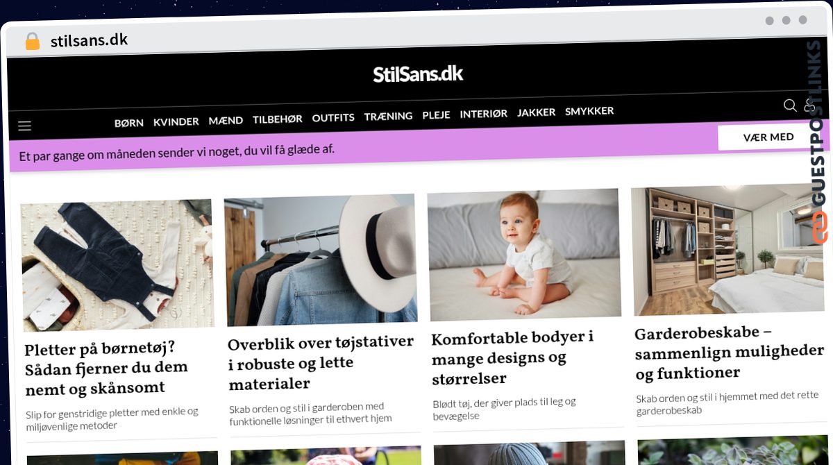 Publish Guest Post on stilsans.dk