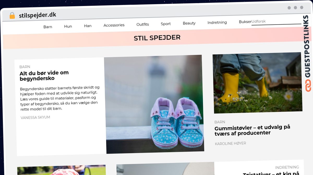 Publish Guest Post on stilspejder.dk