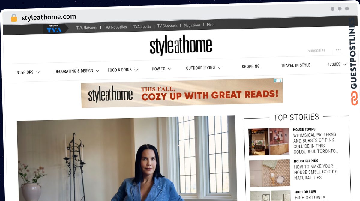 Publish Guest Post on styleathome.com