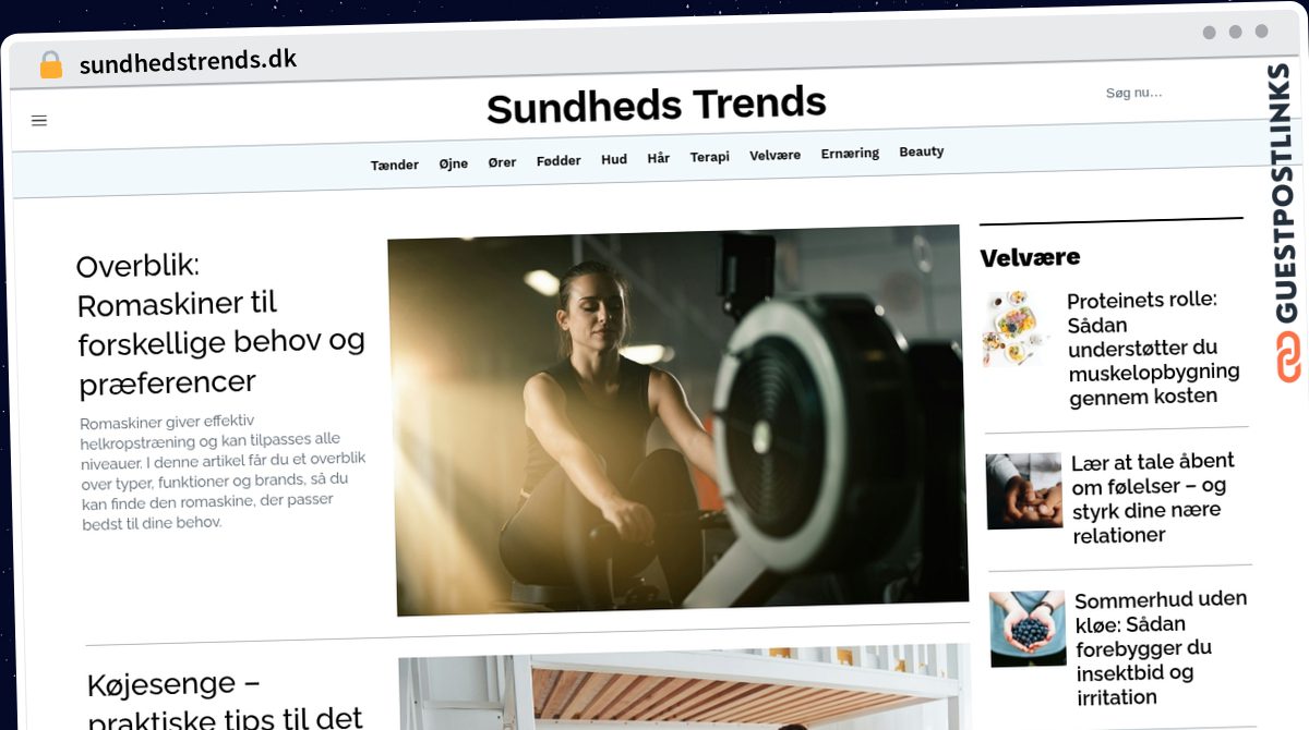 Publish Guest Post on sundhedstrends.dk