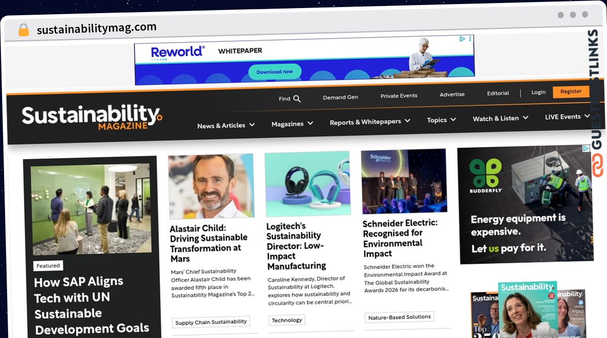 Publish Guest Post on sustainabilitymag.com