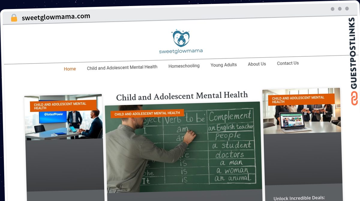 Publish Guest Post on sweetglowmama.com