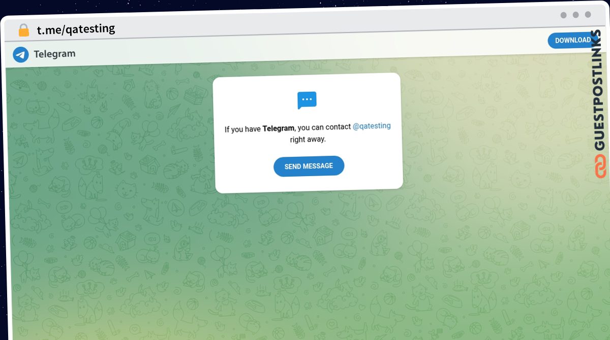 Publish Guest Post on t.me/qatesting