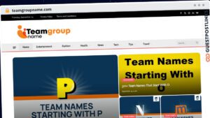Publish Guest Post on teamgroupname.com