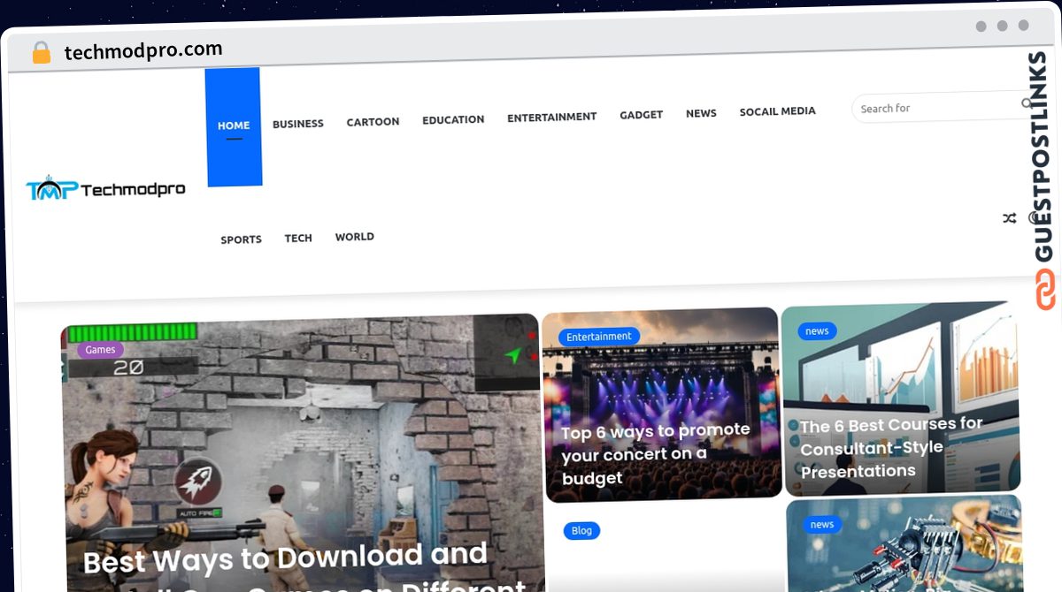 Publish Guest Post on techmodpro.com