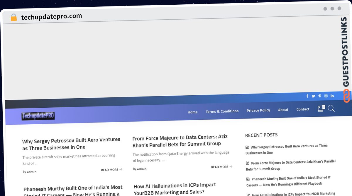 Publish Guest Post on techupdatepro.com