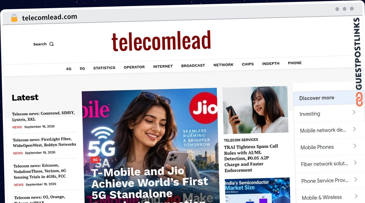 Publish Guest Post on telecomlead.com