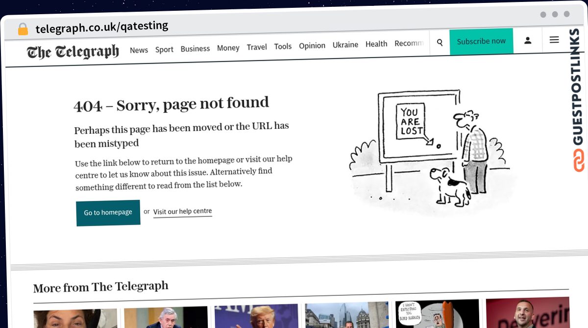 Publish Guest Post on telegraph.co.uk/qatesting