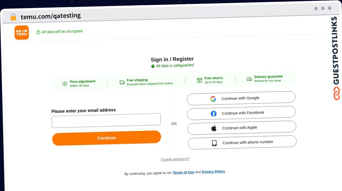 Publish Guest Post on temu.com/qatesting