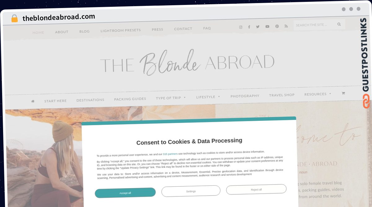 Publish Guest Post on theblondeabroad.com
