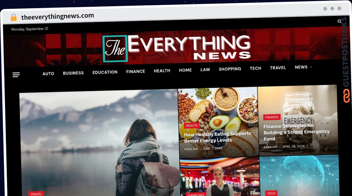 Publish Guest Post on theeverythingnews.com