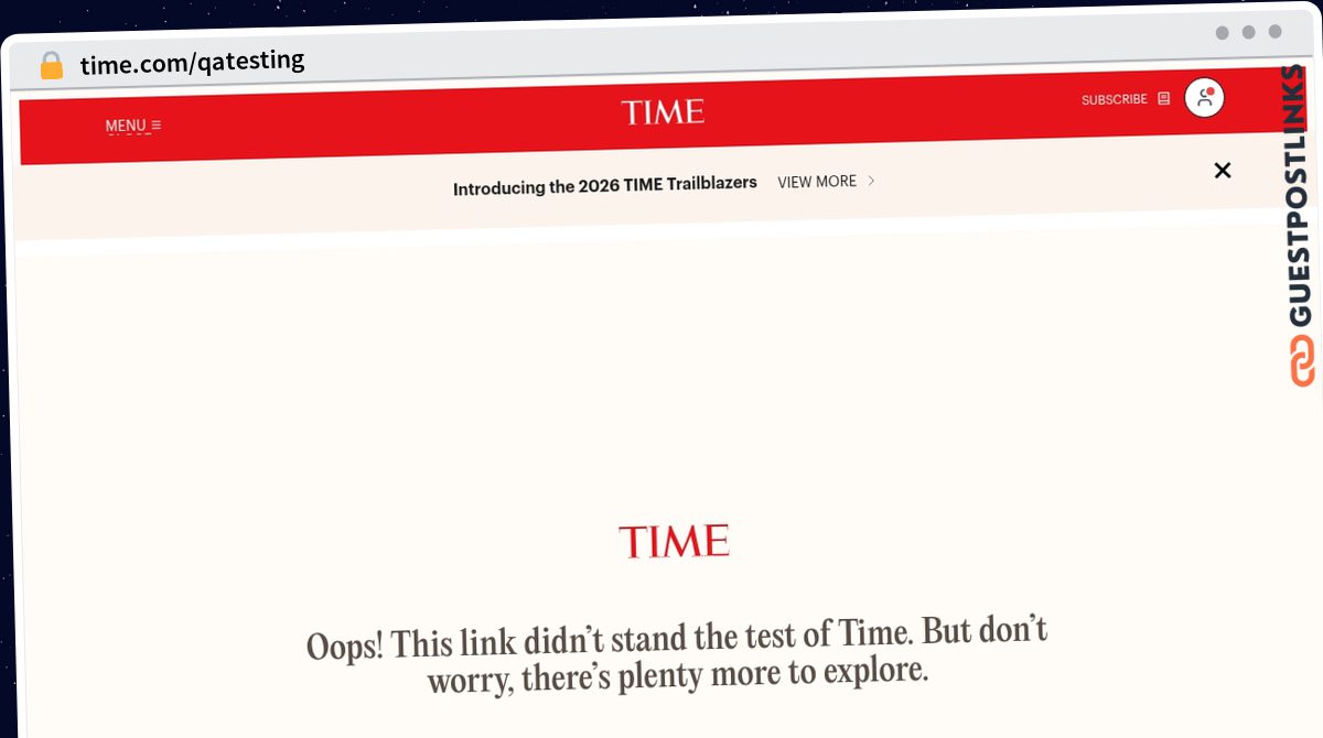 Publish Guest Post on time.com/qatesting