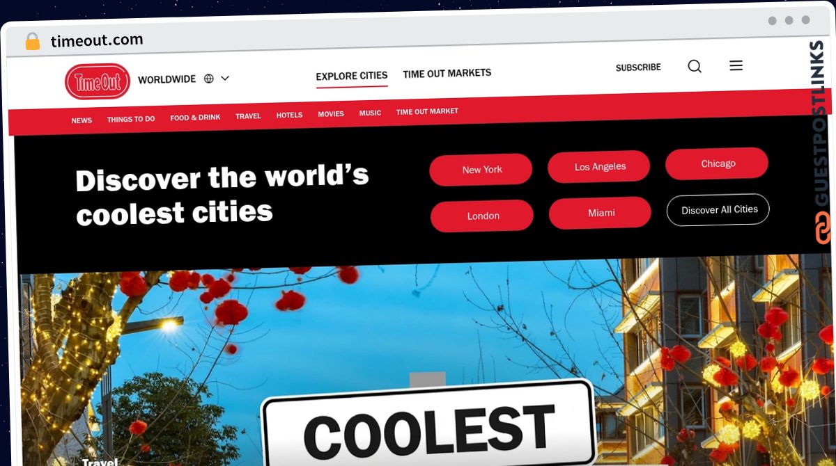 Publish Guest Post on timeout.com