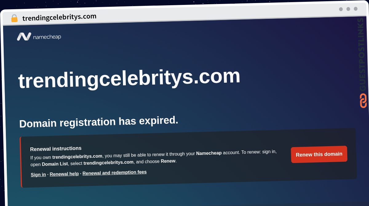 Publish Guest Post on trendingcelebritys.com