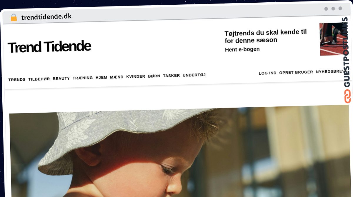 Publish Guest Post on trendtidende.dk