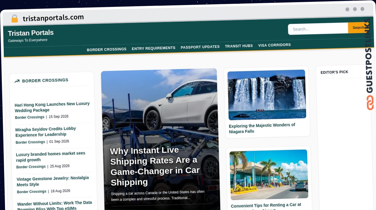 Publish Guest Post on tristanportals.com