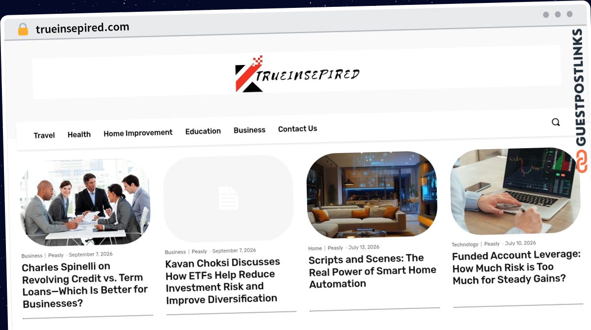 Publish Guest Post on trueinsepired.com