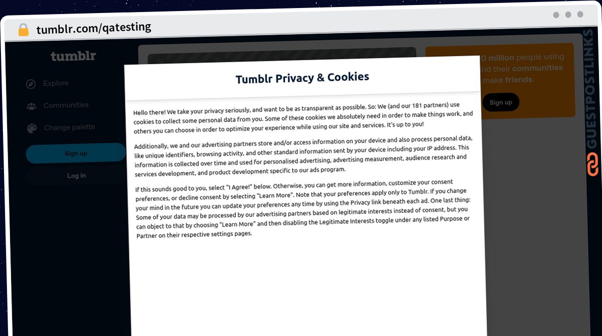 Publish Guest Post on tumblr.com/qatesting