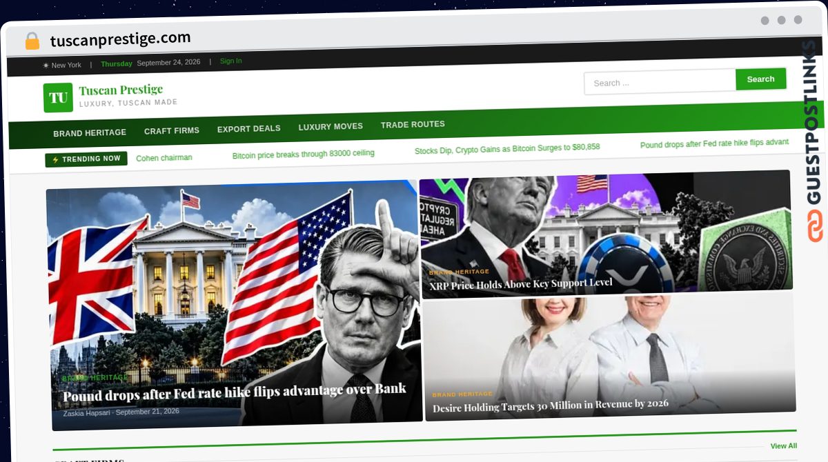 Publish Guest Post on tuscanprestige.com