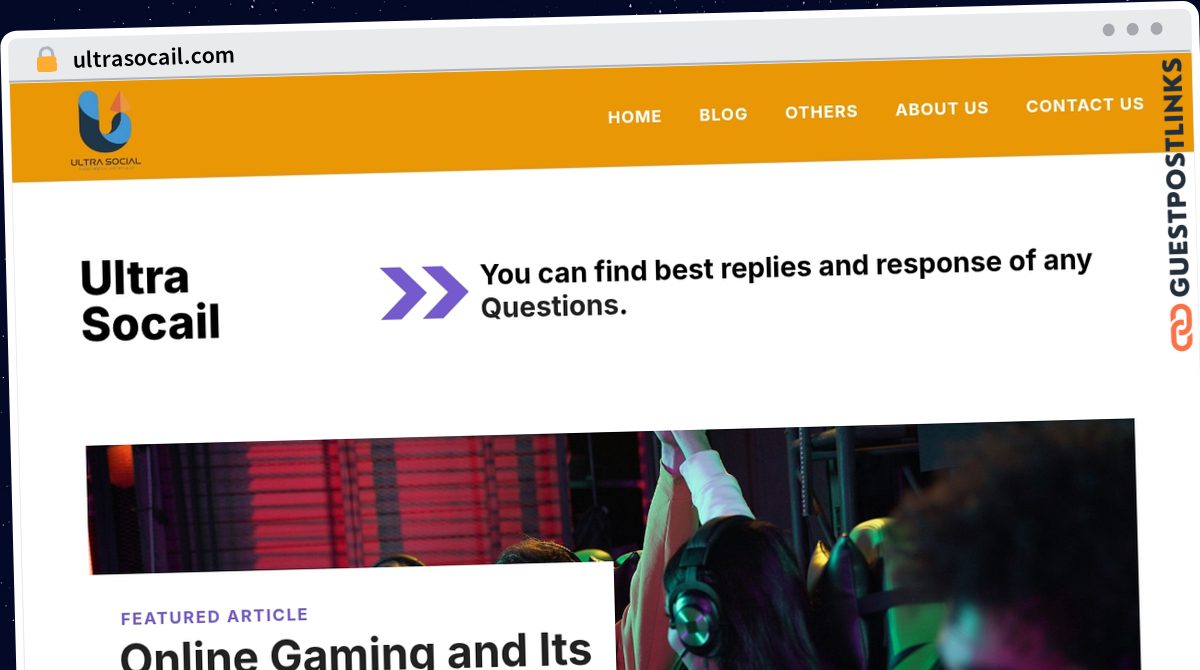 Publish Guest Post on ultrasocail.com