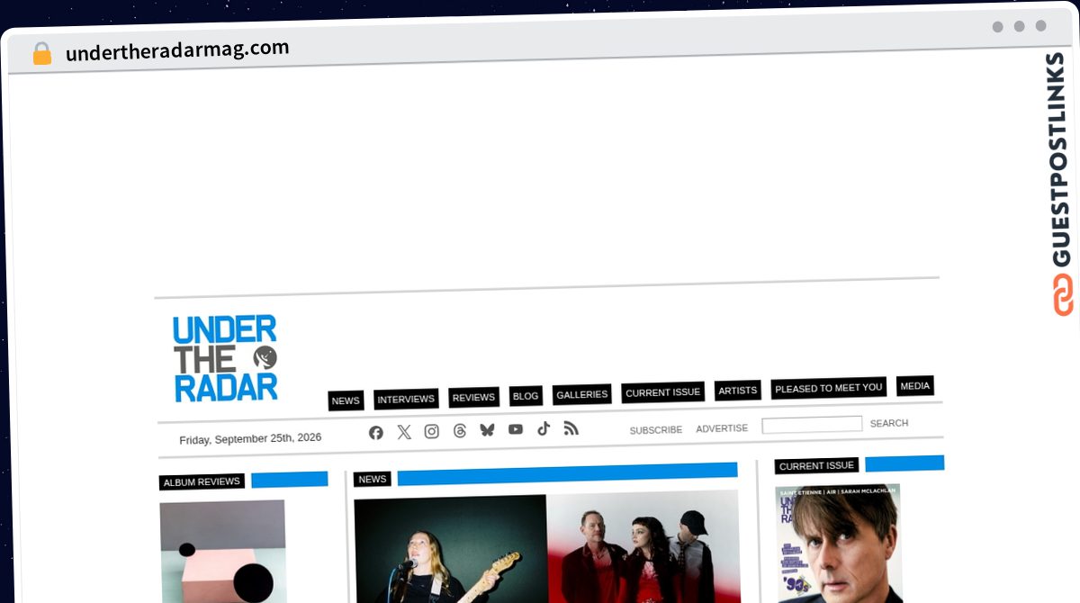 Publish Guest Post on undertheradarmag.com
