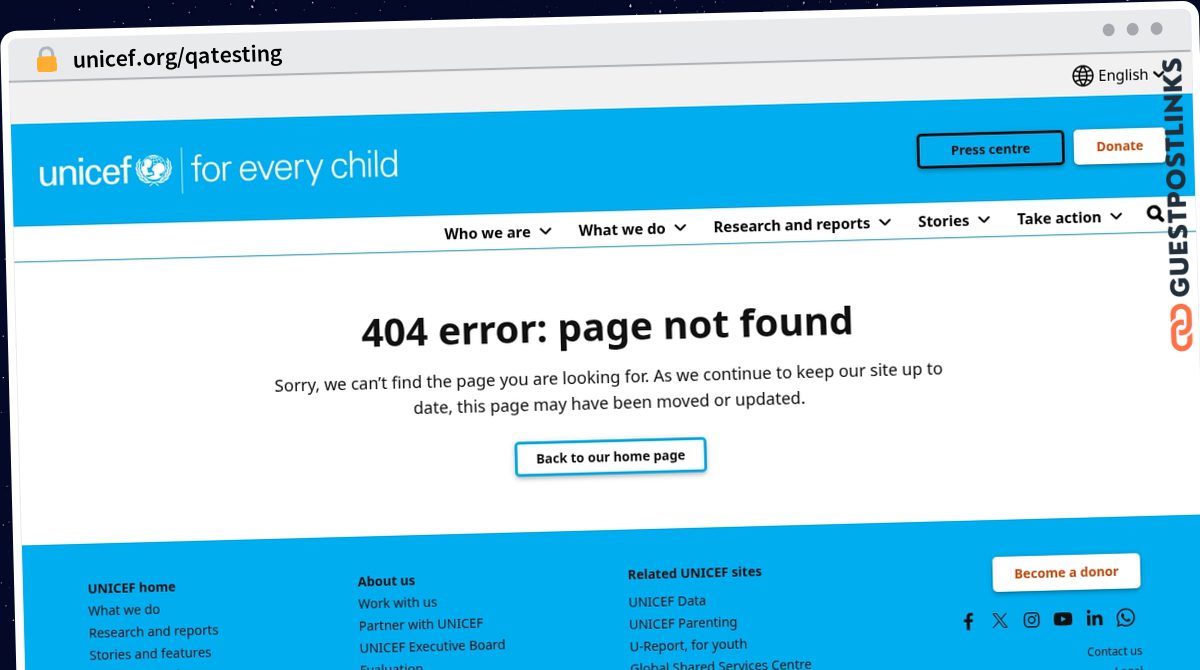 Publish Guest Post on unicef.org/qatesting