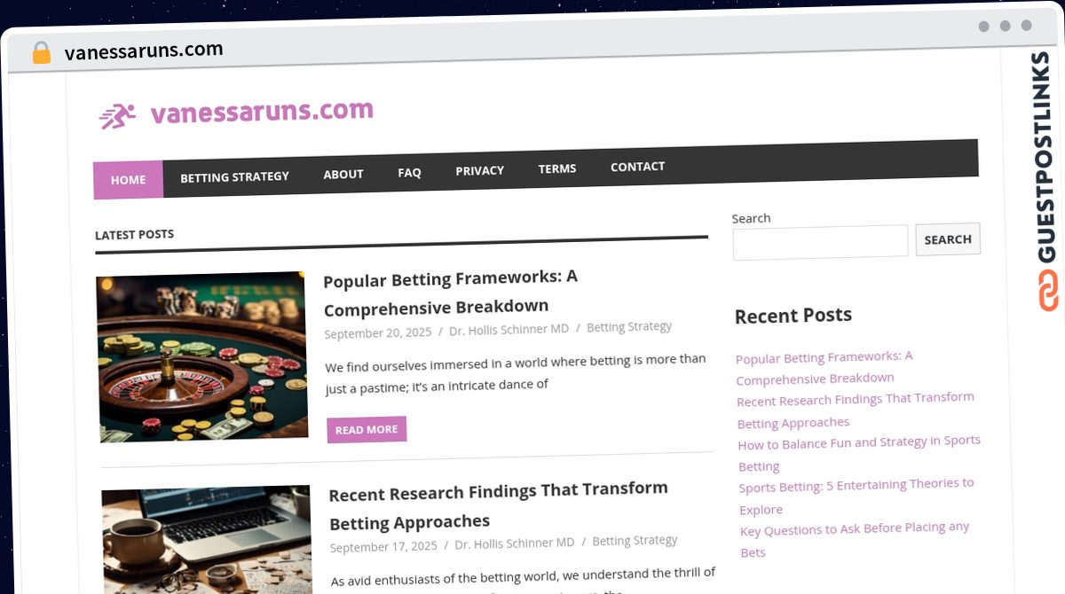 Publish Guest Post on vanessaruns.com
