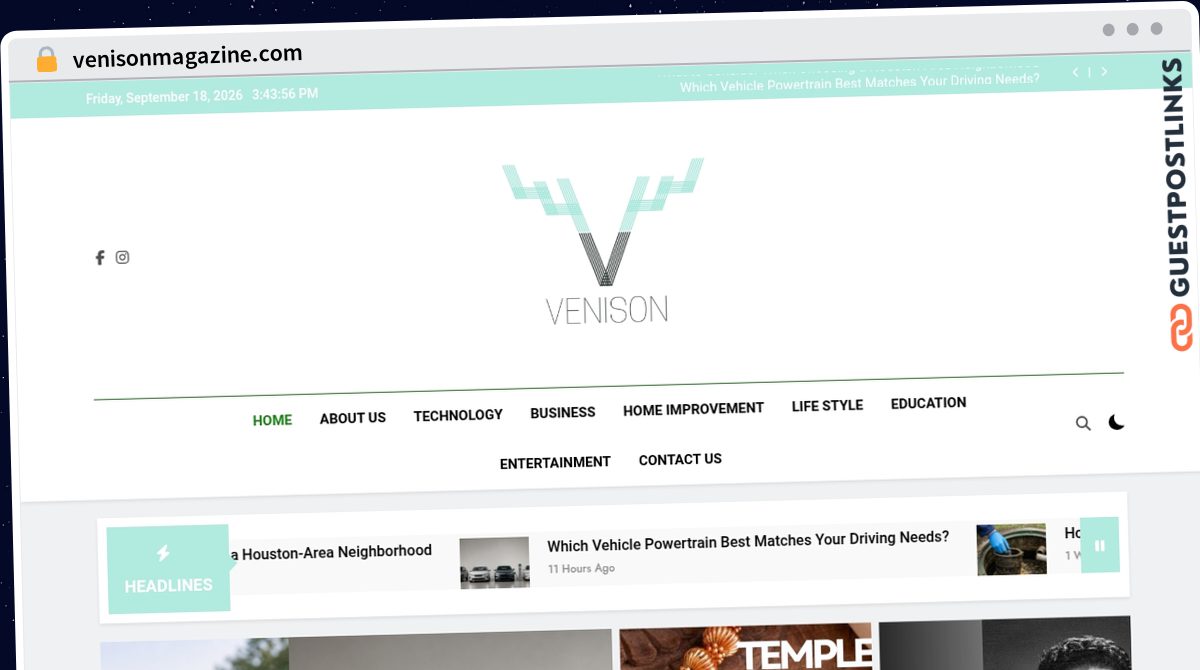 Publish Guest Post on venisonmagazine.com