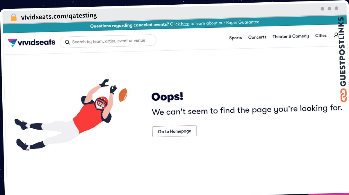 Publish Guest Post on vividseats.com/qatesting