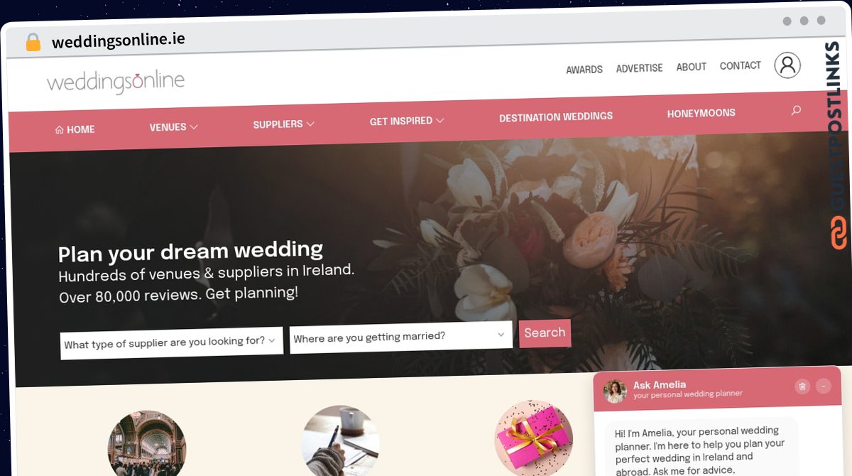 Publish Guest Post on weddingsonline.ie