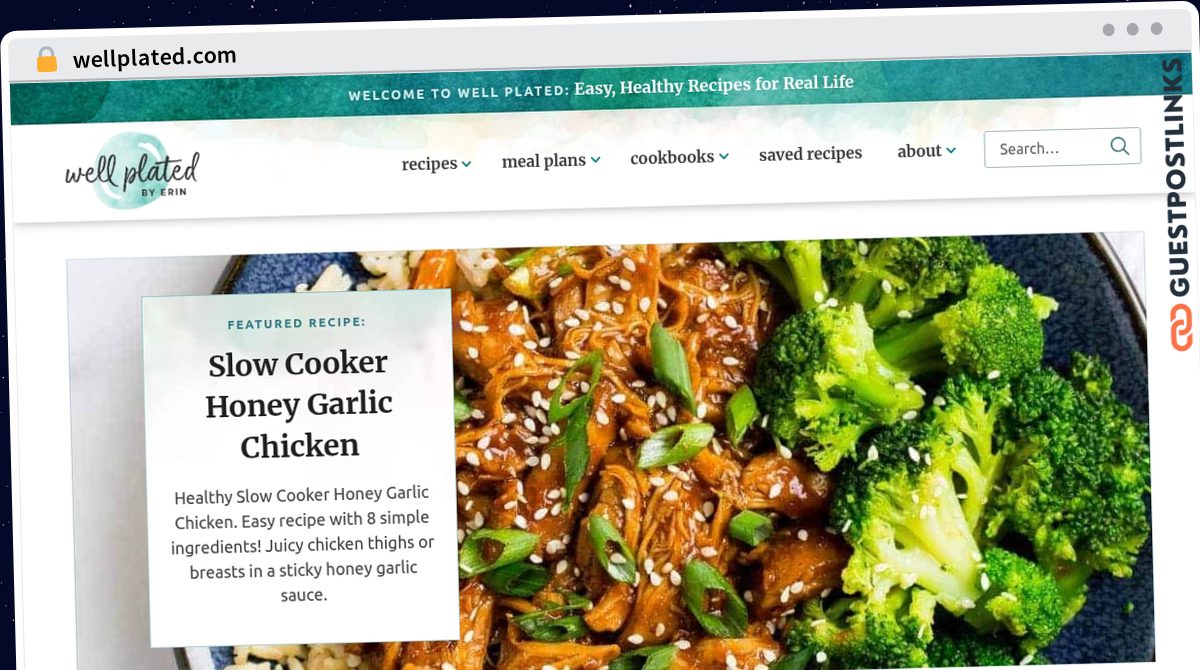 Publish Guest Post on wellplated.com