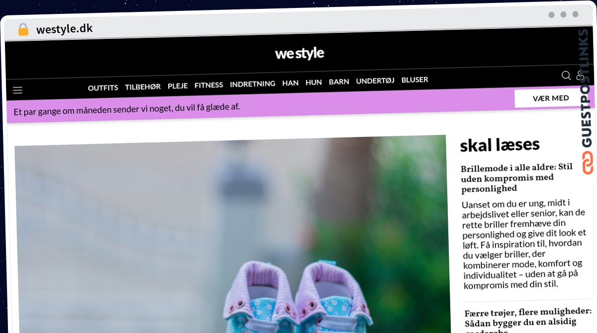 Publish Guest Post on westyle.dk