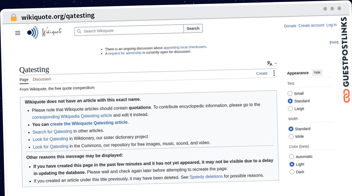Publish Guest Post on wikiquote.org/qatesting