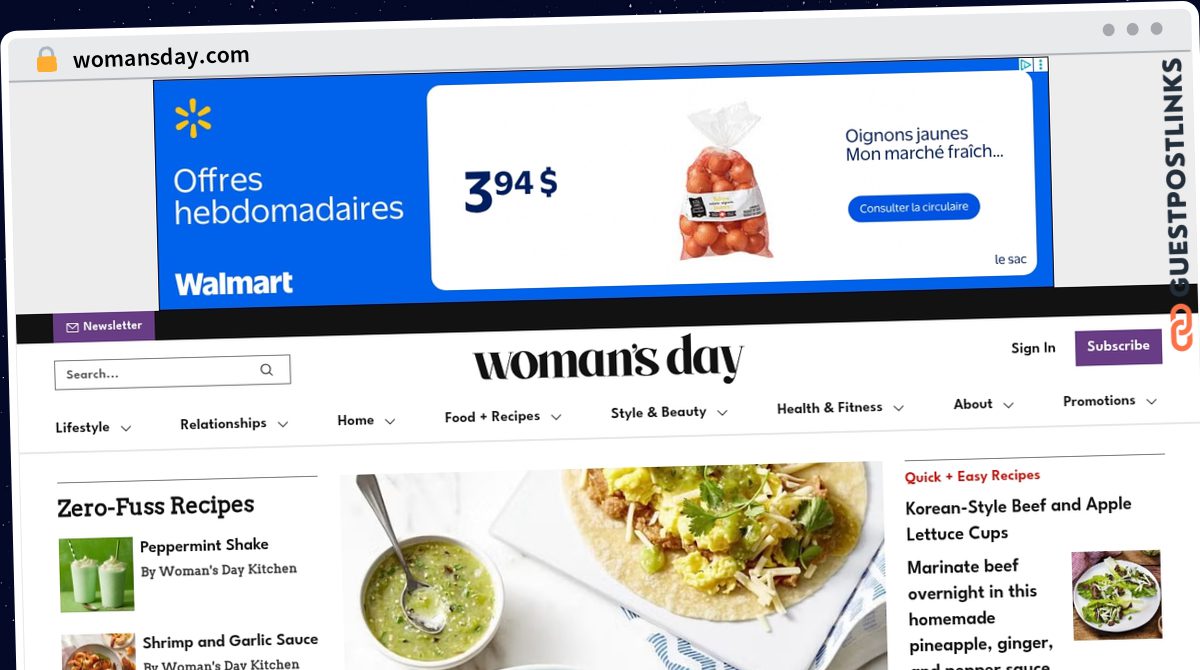 Publish Guest Post on womansday.com