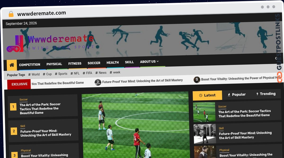 Publish Guest Post on wwwderemate.com