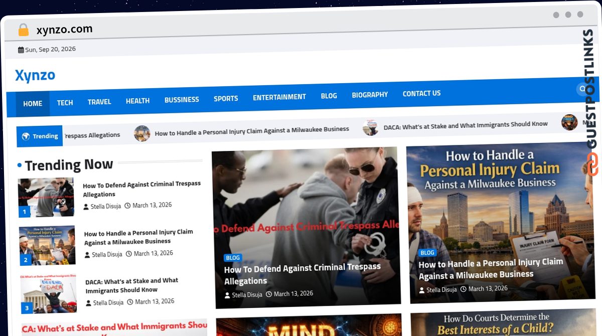 Publish Guest Post on xynzo.com