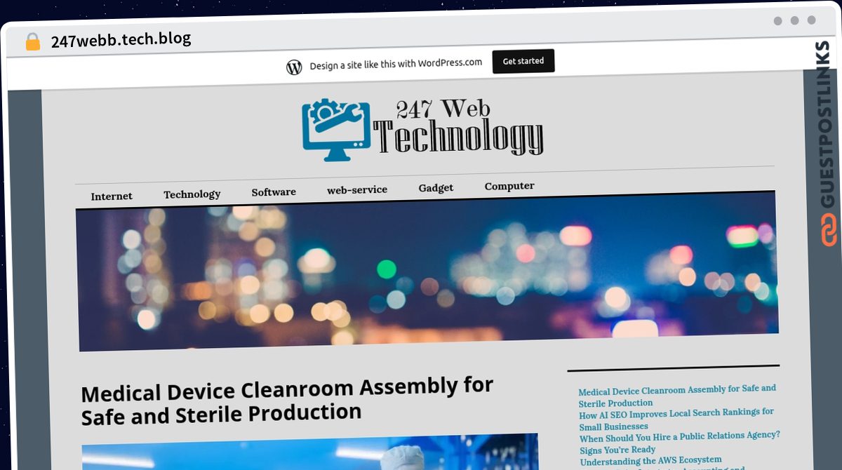 Publish Guest Post on 247webb.tech.blog