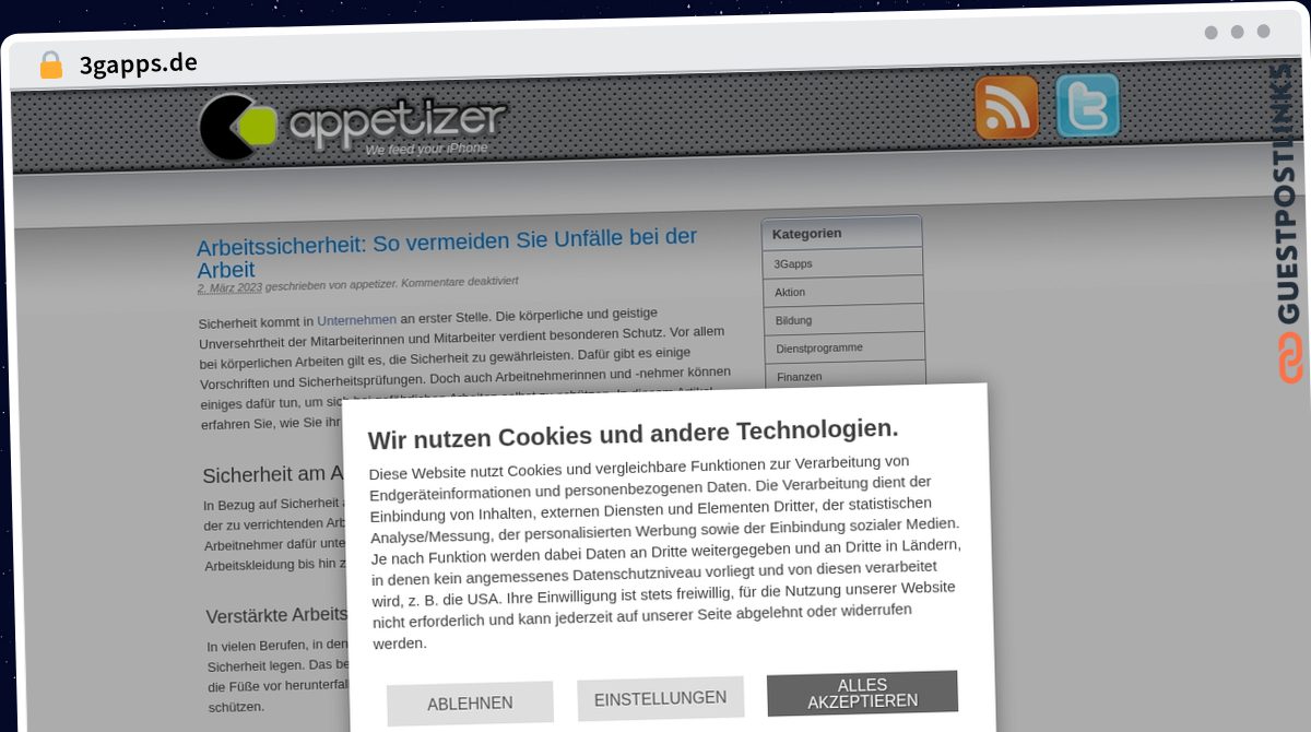 Publish Guest Post on 3gapps.de