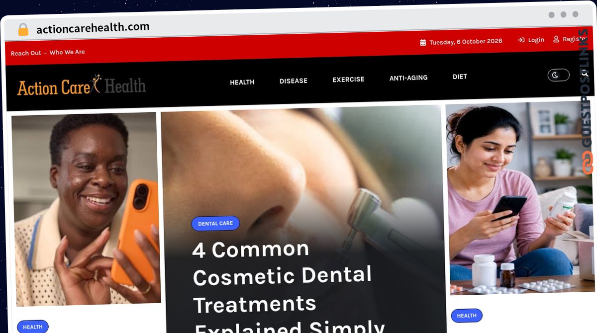 Publish Guest Post on actioncarehealth.com