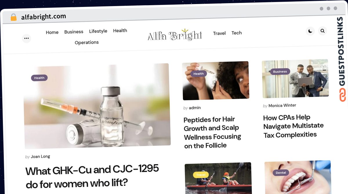 Publish Guest Post on alfabright.com