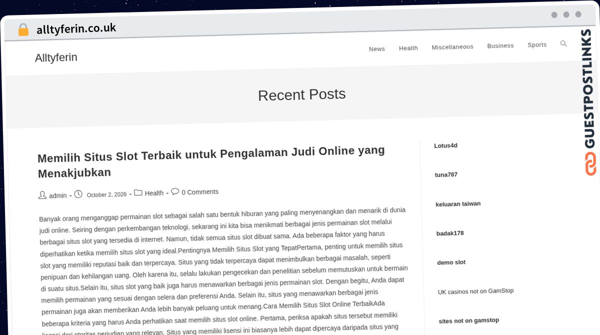 Publish Guest Post on alltyferin.co.uk