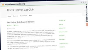 Publish Guest Post on almostheavencatclub.org